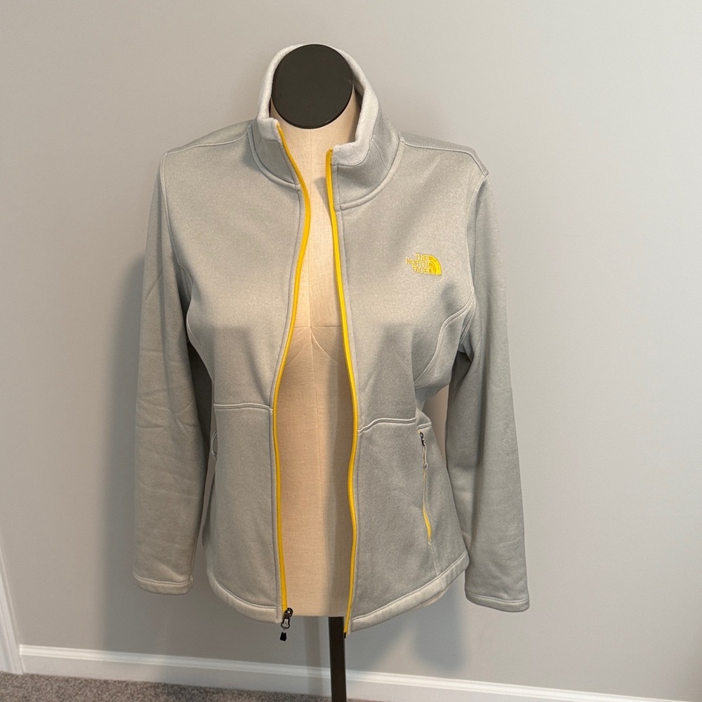 The North Face Women's Agave Jacket in Light Gray Yellow Size XL - Picture 4 of 7